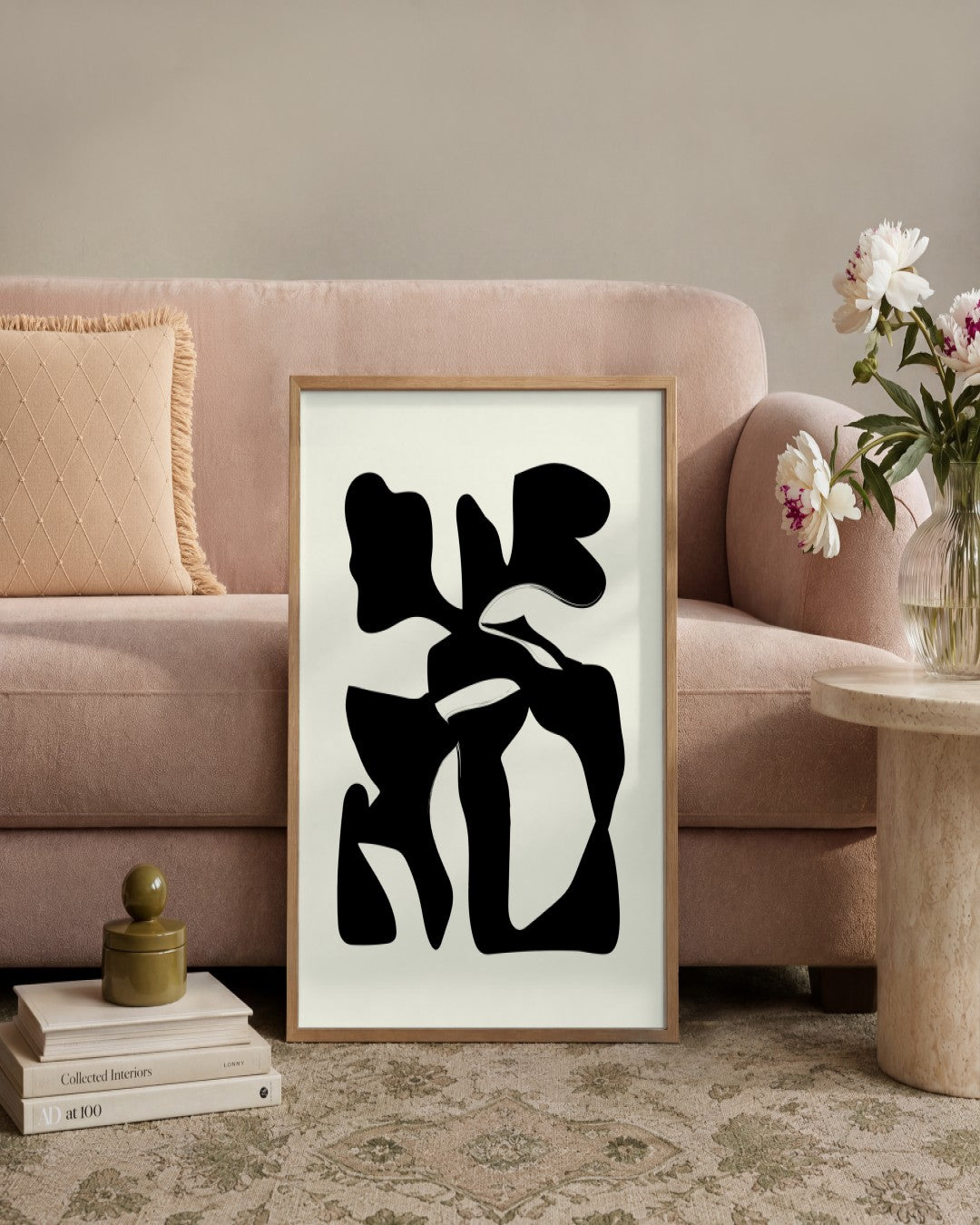 SENT Studio - Bohemian Poster No. 5 - framed print in a styled room