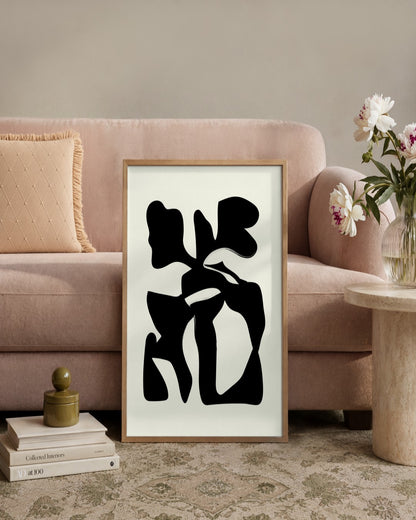 SENT Studio - Bohemian Poster No. 5 - framed print in a styled room