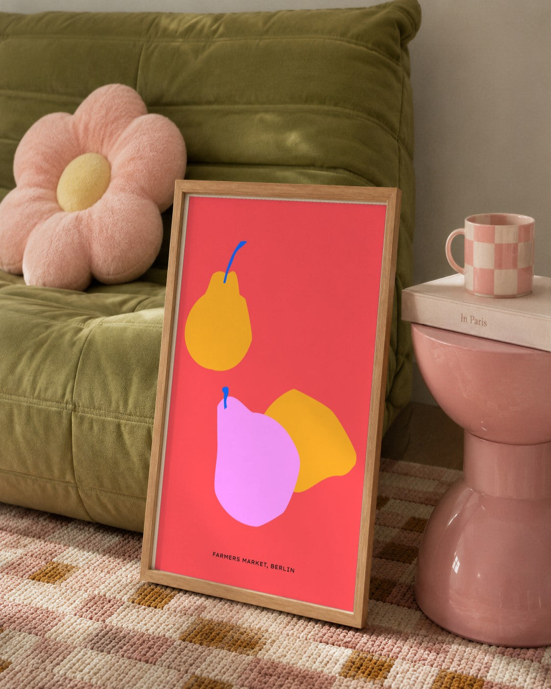 SENT Studio - Abstract Poster No. 45 - framed print in a styled room