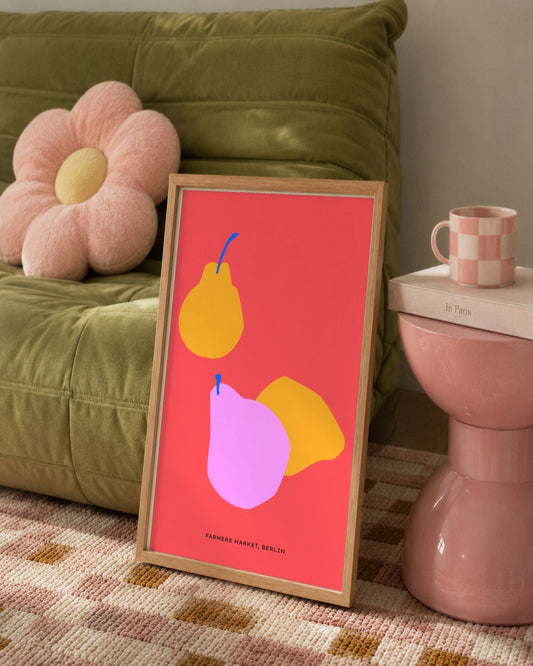 SENT Studio - Abstract Poster No. 45 - framed print in a styled room