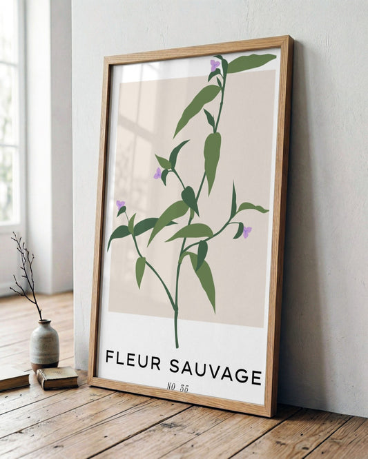 SENT Studio - Botanical Poster No. 58 - framed print in a styled room