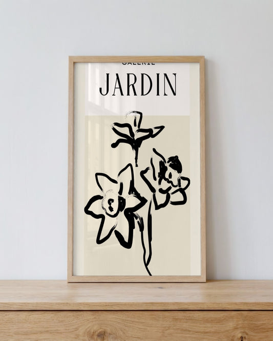 SENT Studio - Bohemian Poster No. 71 - framed print in a styled room