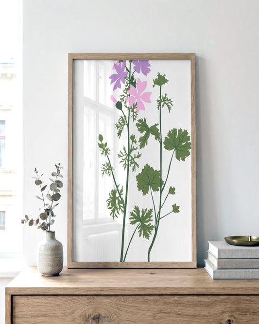 SENT Studio - Botanical Poster No. 40 - framed print in a styled room