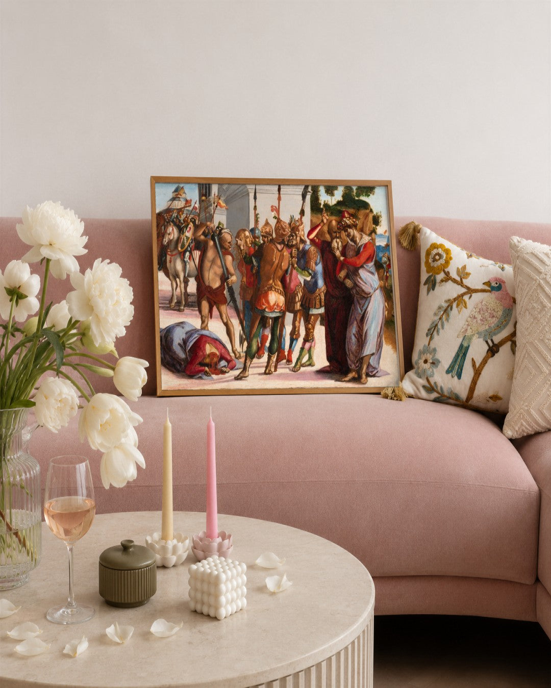 Renaissance Masters - Renaissance Masterpiece No. 94 - framed print in a styled room