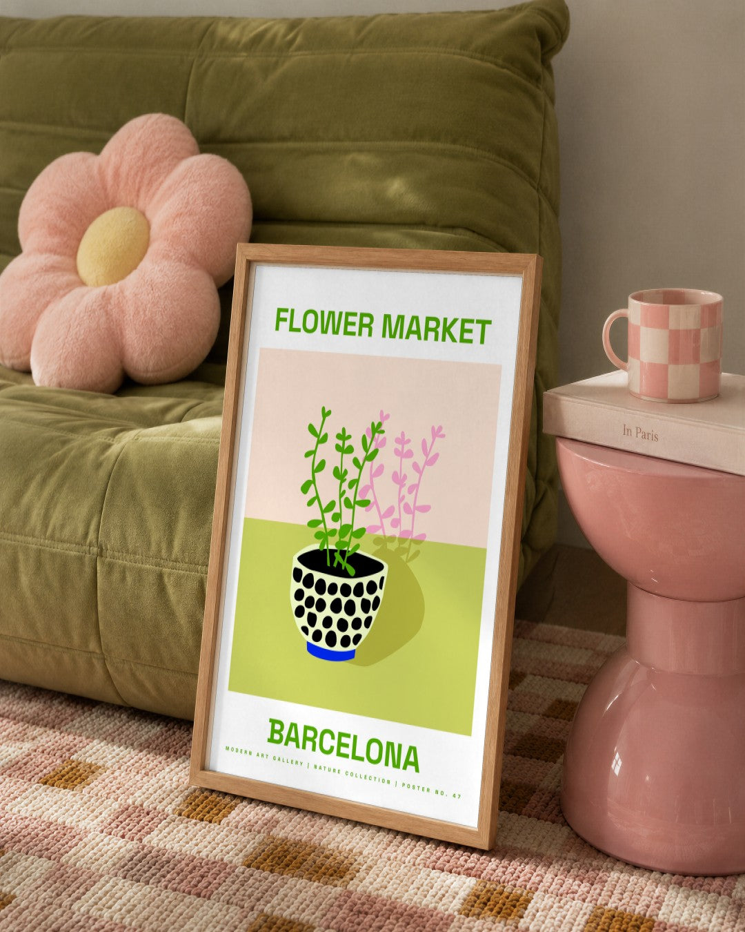 SENT Studio - Artistic Poster No. 47 - framed print in a styled room