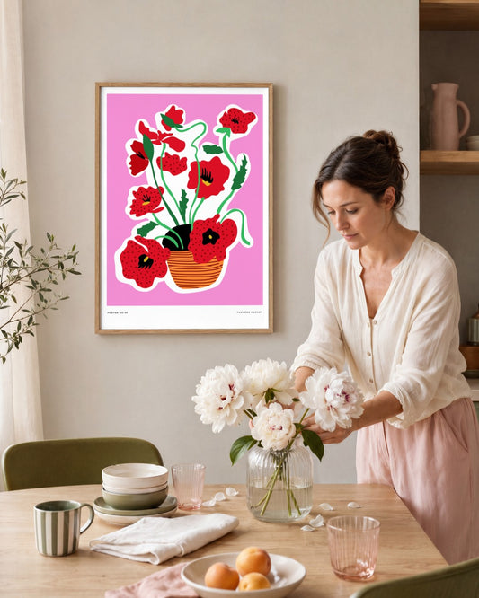 SENT Studio - Aesthetic Poster No. 49 - framed print in a styled room