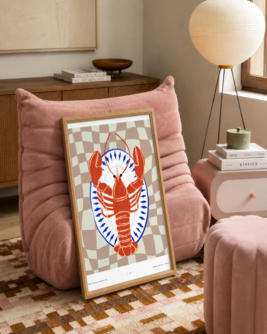 SENT Studio - Cravings Poster No. 4 - framed print in a styled room