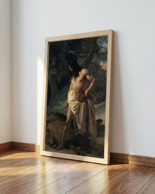 Francesco Hayez - Samson - framed print in a styled room