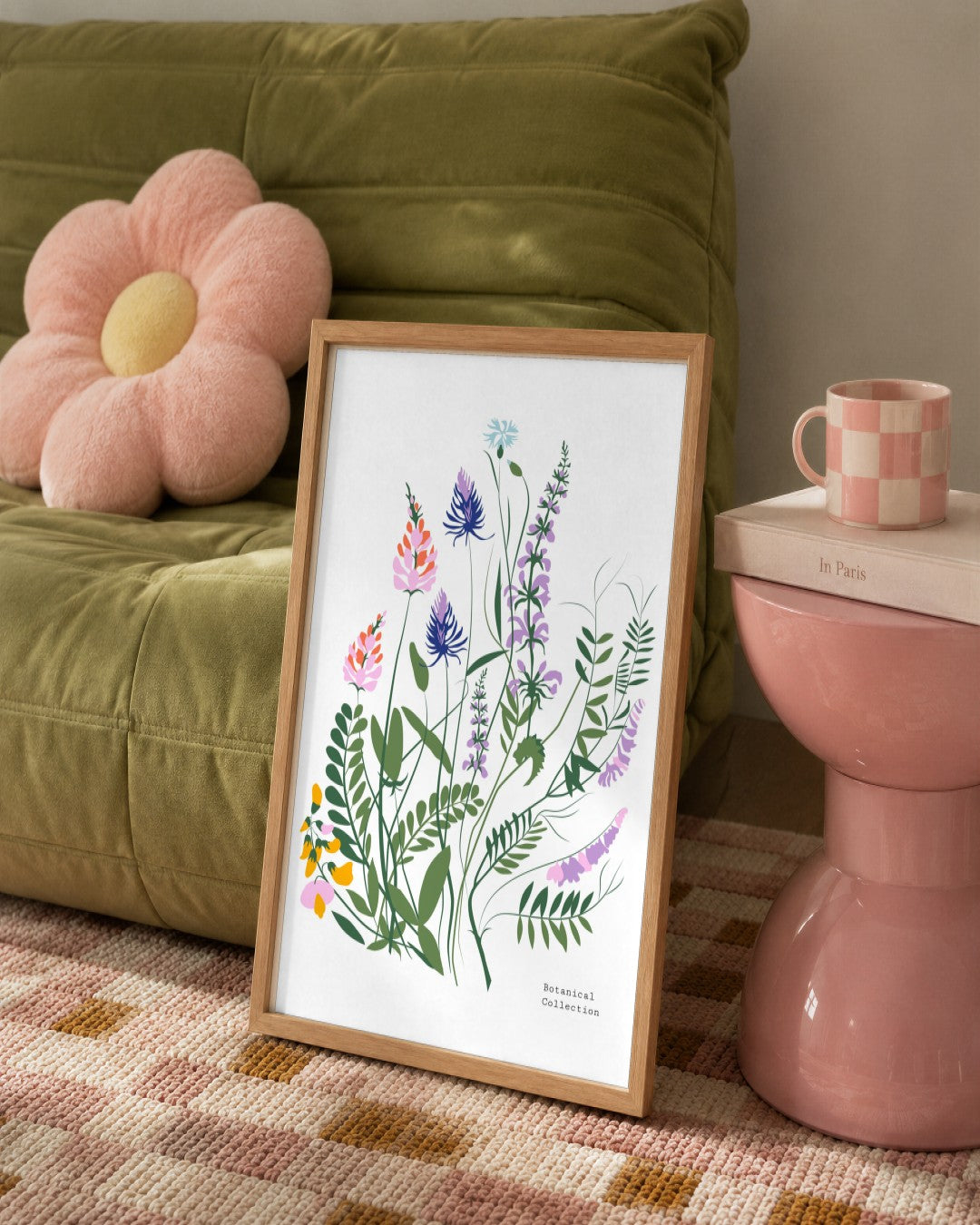 SENT Studio - Botanical Poster No. 19 - framed print in a styled room