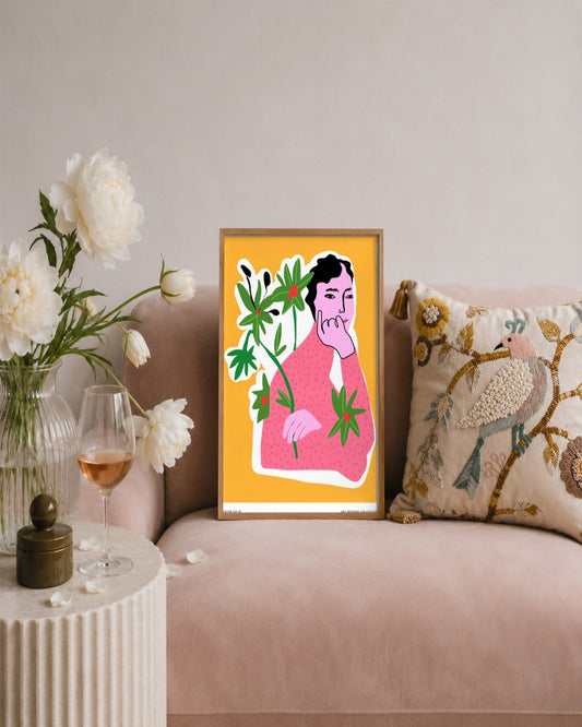 SENT Studio - Aesthetic Poster No. 25 - framed print in a styled room