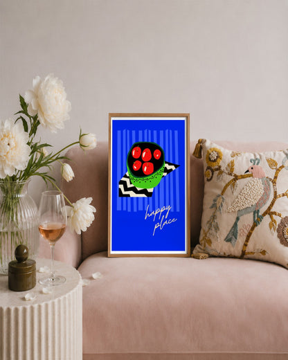 SENT Studio - Artistic Poster No. 45 - framed print in a styled room