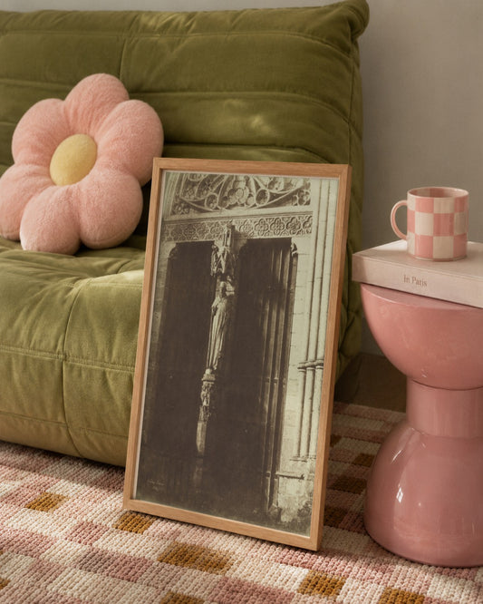 Henri Le Secq - Amiens, Northern Façade of the Transept - framed print in a styled room
