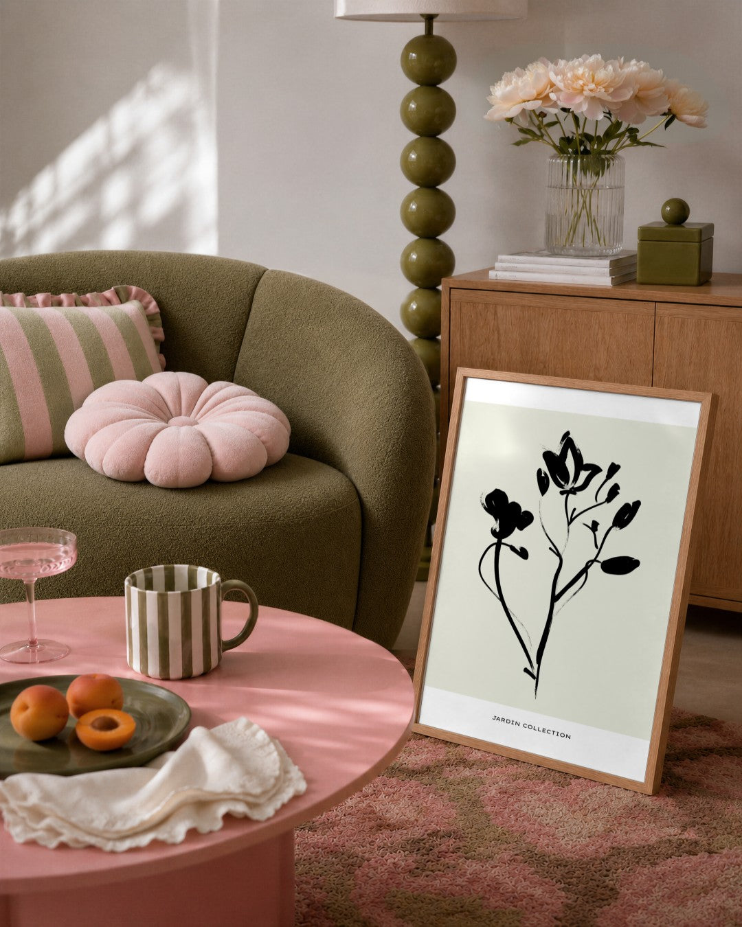 SENT Studio - Bohemian Poster No. 42 - framed print in a styled room