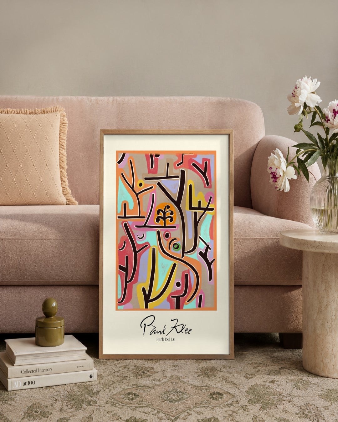 SENT Studio - Park bei Lu - framed print in a styled room
