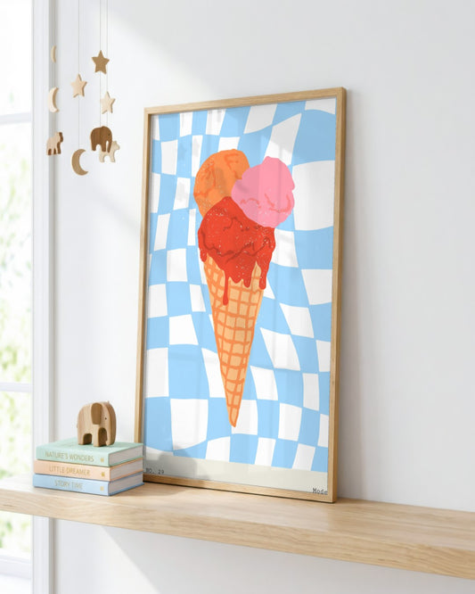 SENT Studio - Cravings Poster No. 29 - framed print in a styled room