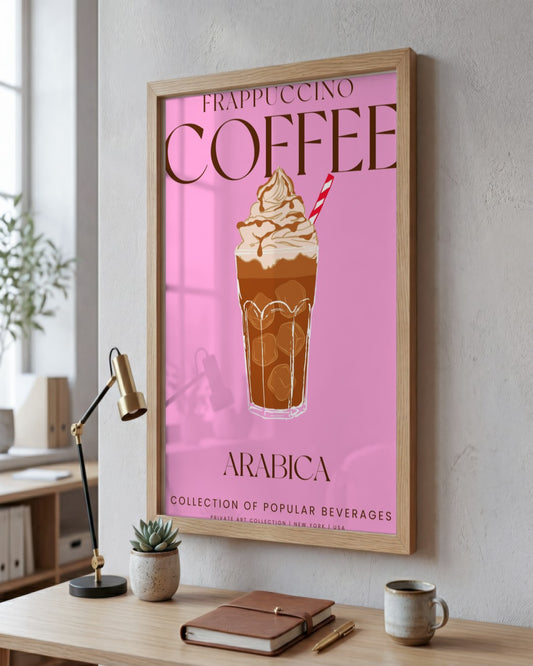 SENT Studio - Cocktail Poster No. 22 - framed print in a styled room