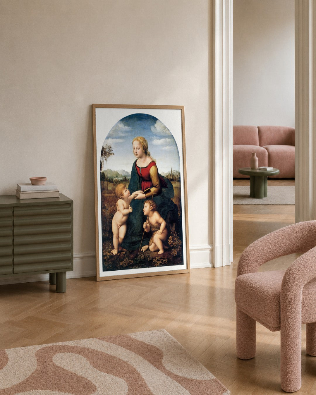 Renaissance Masters - Renaissance Masterpiece No. 307 - framed print in a styled room