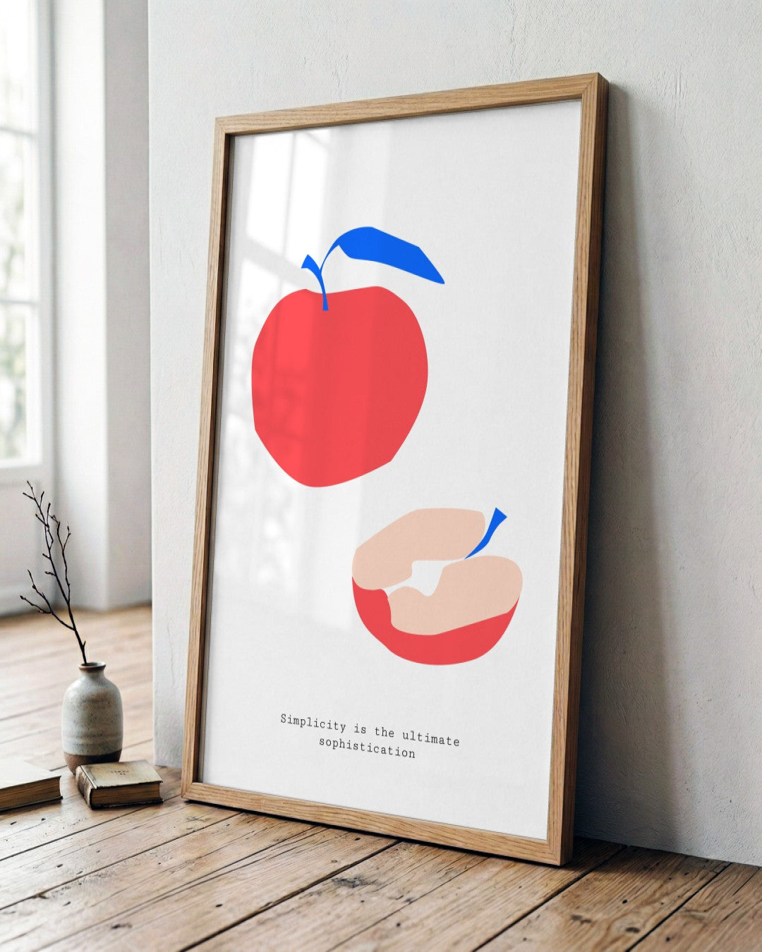 SENT Studio - Abstract Poster No. 8 - framed print in a styled room