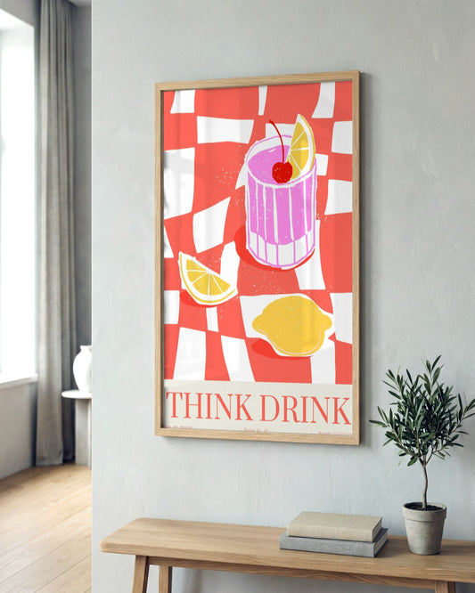 SENT Studio - Cravings Poster No. 2 - framed print in a styled room