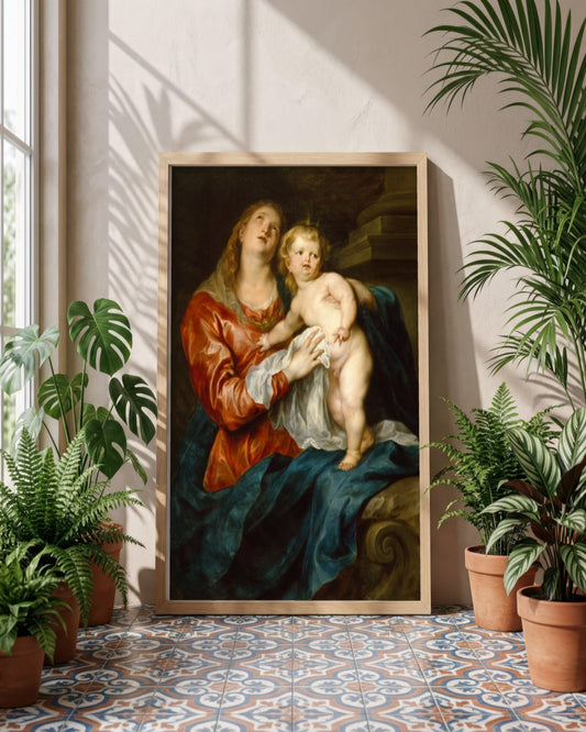 Renaissance Masters - Renaissance Masterpiece No. 73 - framed print in a styled room