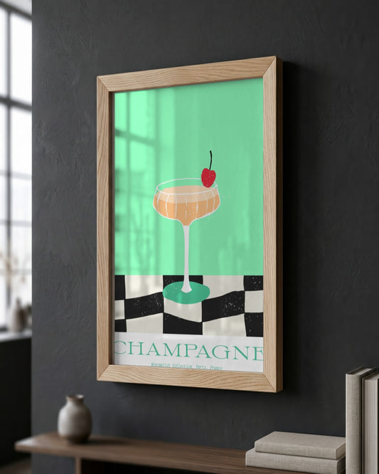 SENT Studio - Cravings Poster No. 25 - framed print in a styled room