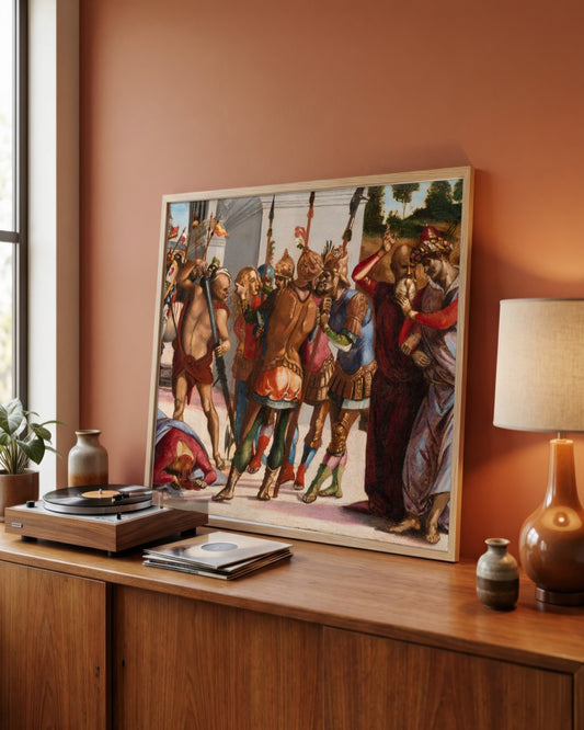 Renaissance Masters - Renaissance Masterpiece No. 94 - framed print in a styled room