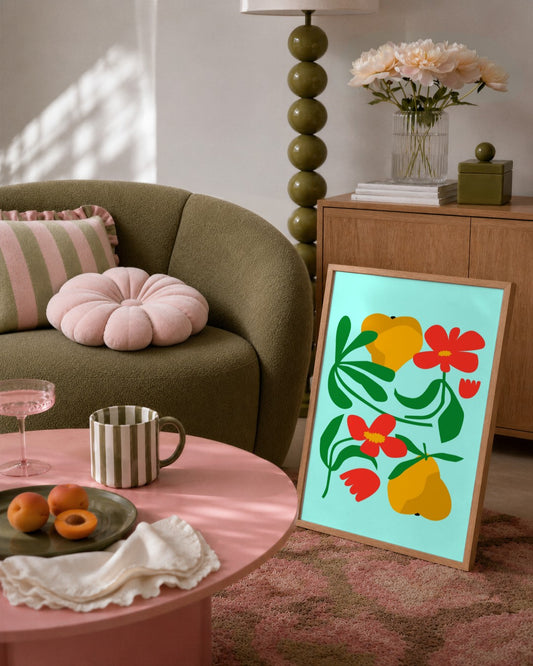 SENT Studio - Artistic Poster No. 32 - framed print in a styled room