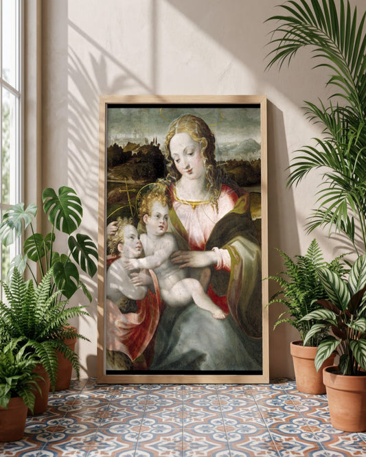 Renaissance Masters - Renaissance Masterpiece No. 50 - framed print in a styled room