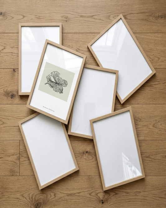 SENT Studio - Blooming Flowers Poster No. 23 - framed print in a styled room