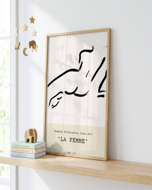 SENT Studio - Bohemian Poster No. 54 - framed print in a styled room