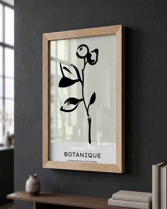 SENT Studio - Bohemian Poster No. 4 - framed print in a styled room