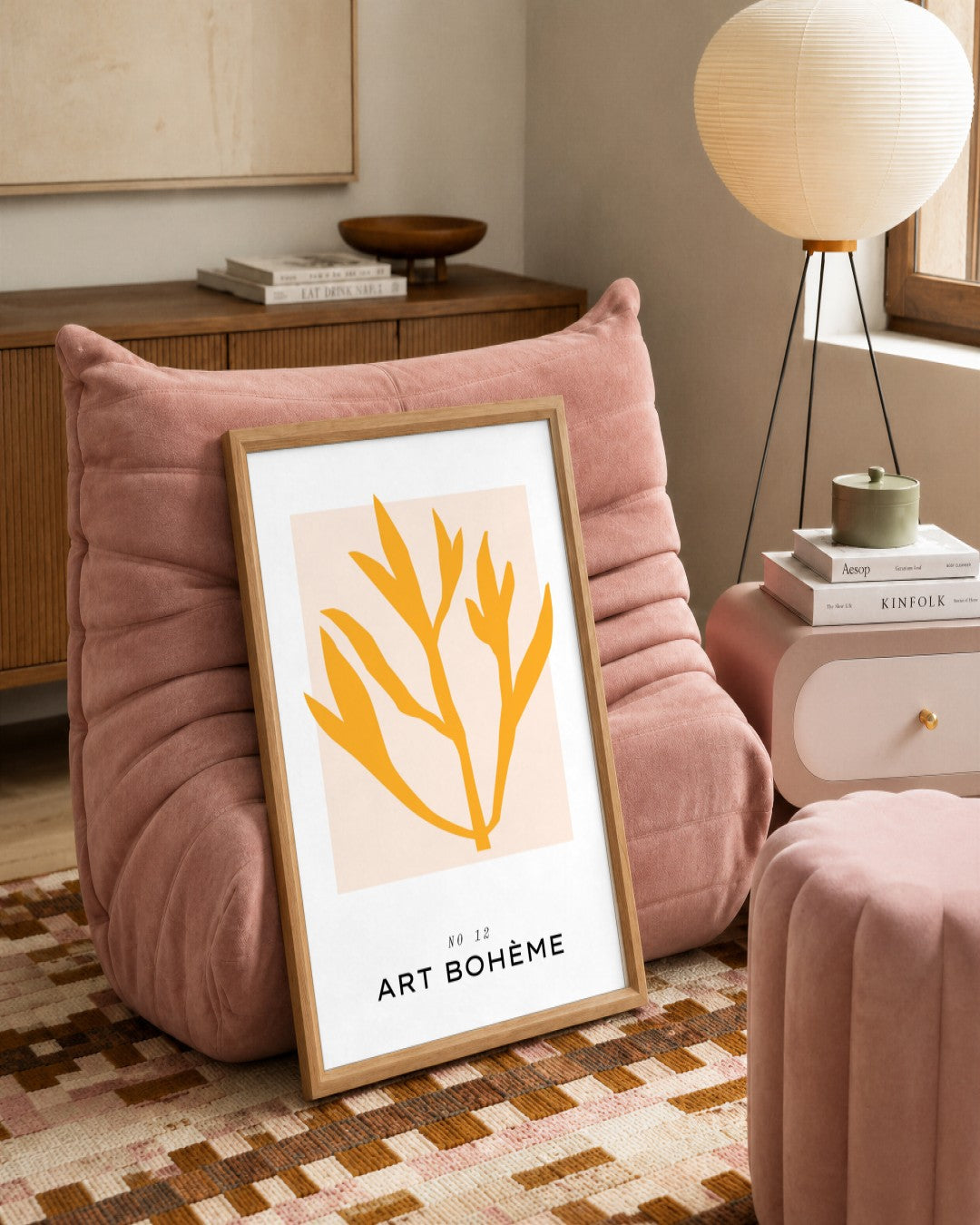 SENT Studio - Abstract Poster No. 19 - framed print in a styled room