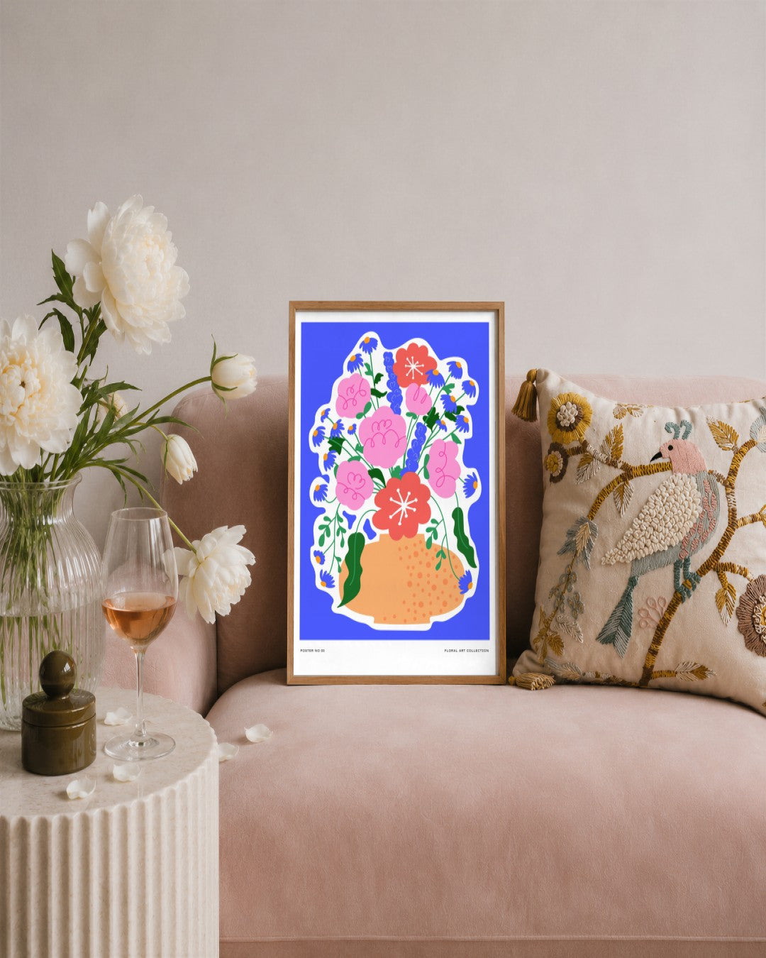 SENT Studio - Aesthetic Poster No. 5 - framed print in a styled room