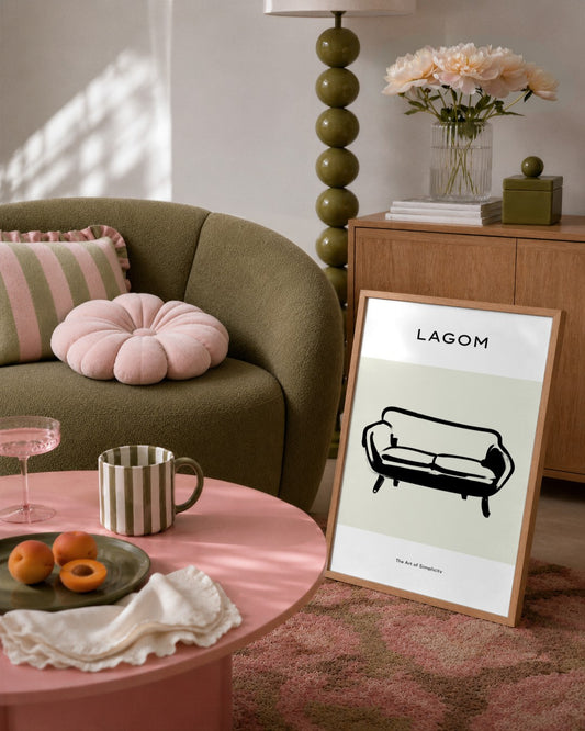 SENT Studio - Bohemian Poster No. 48 - framed print in a styled room