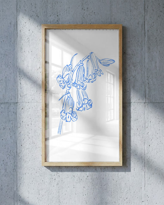 SENT Studio - Blooming Flowers Poster No. 36 - framed print in a styled room
