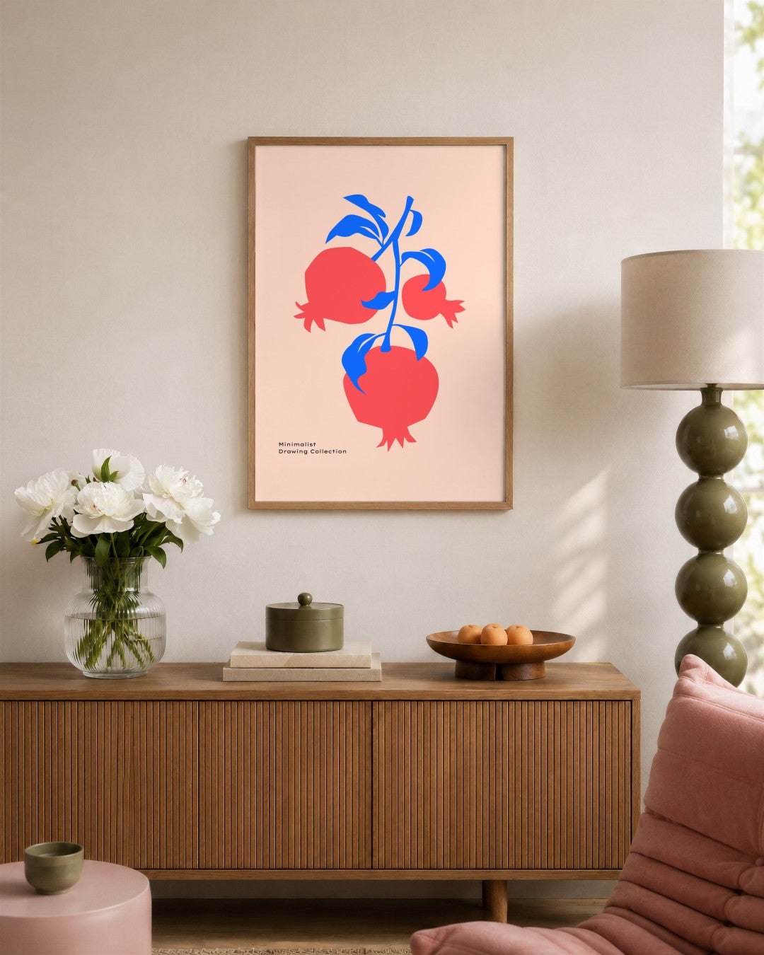 SENT Studio - Abstract Poster No. 10 - framed print in a styled room