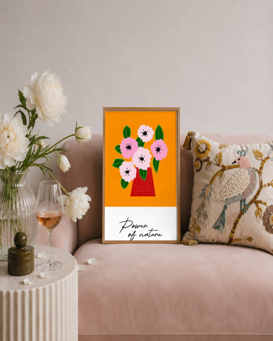 SENT Studio - Artistic Poster No. 4 - framed print in a styled room