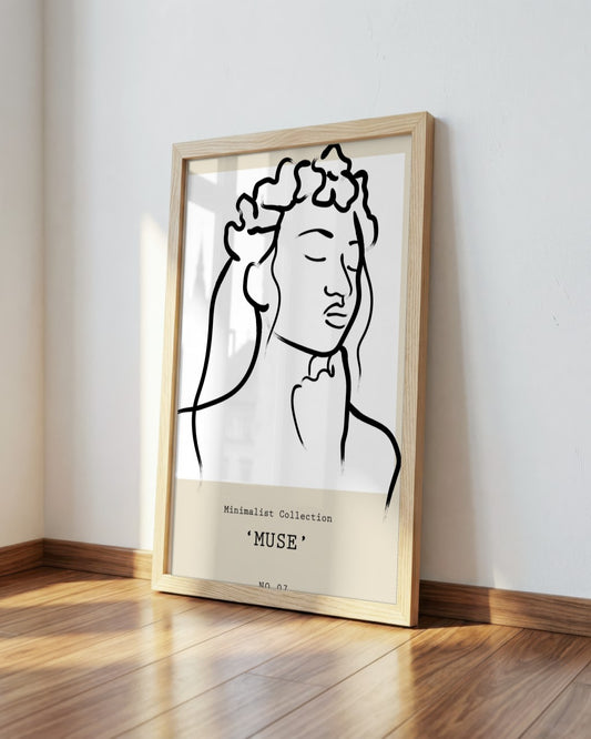 SENT Studio - Bohemian Poster No. 11 - framed print in a styled room