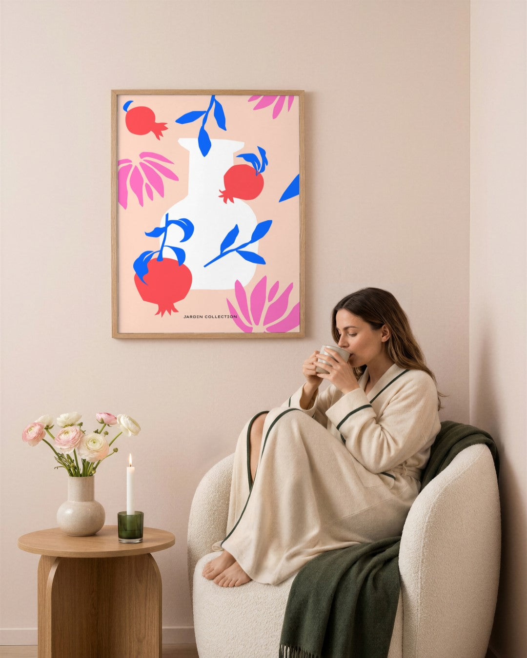 SENT Studio - Abstract Poster No. 68 - framed print in a styled room
