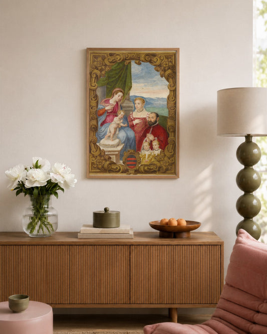 Renaissance Masters - Renaissance Masterpiece No. 92 - framed print in a styled room