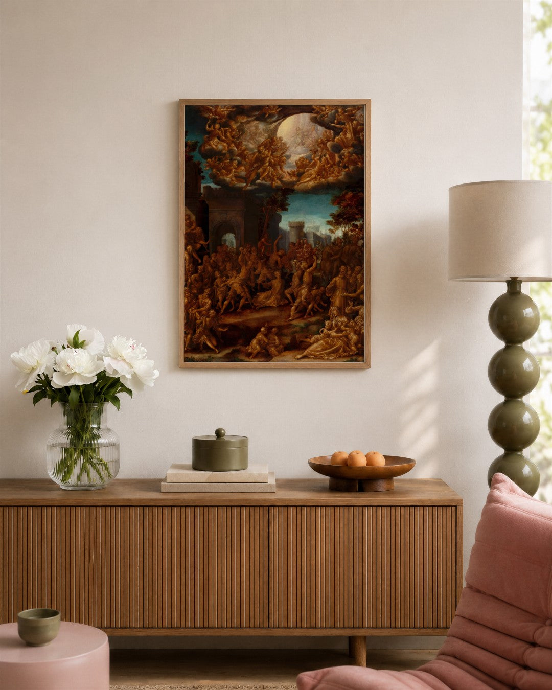 Renaissance Masters - Renaissance Masterpiece No. 81 - framed print in a styled room