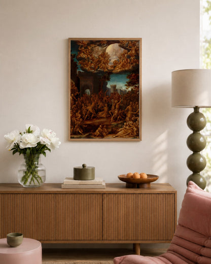 Renaissance Masters - Renaissance Masterpiece No. 81 - framed print in a styled room