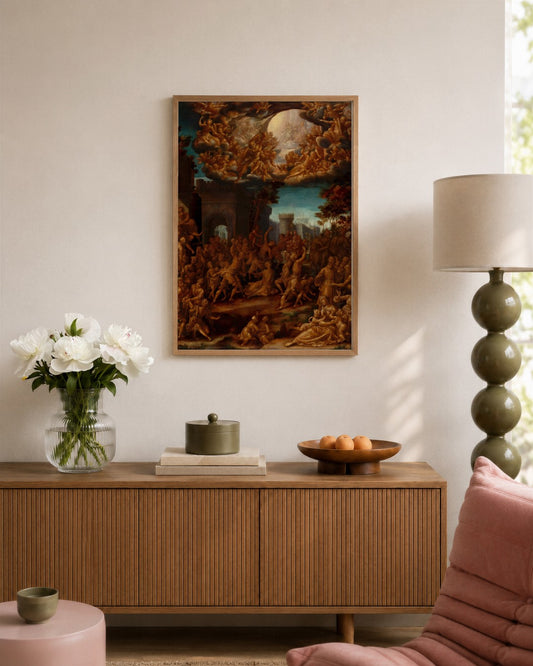 Renaissance Masters - Renaissance Masterpiece No. 81 - framed print in a styled room