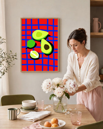 SENT Studio - Artistic Poster No. 24 - framed print in a styled room