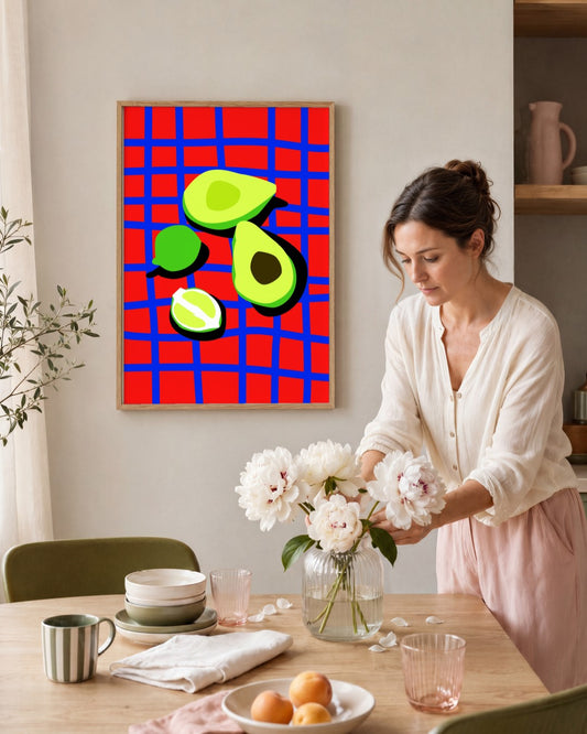 SENT Studio - Artistic Poster No. 24 - framed print in a styled room