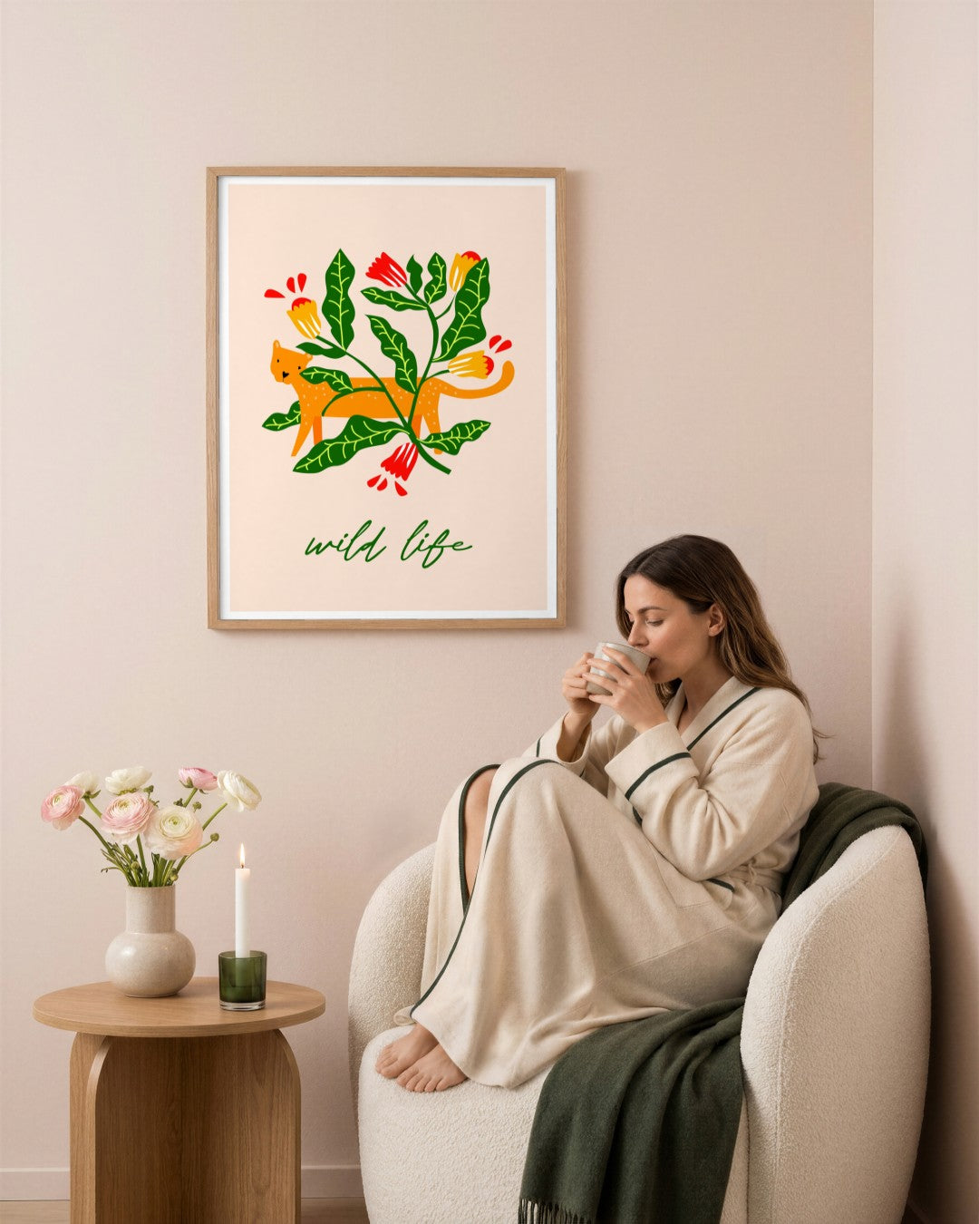 SENT Studio - Artistic Poster No. 14 - framed print in a styled room
