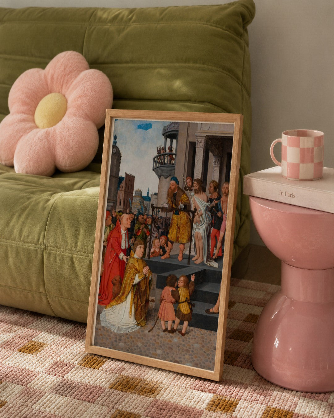 Renaissance Masters - Renaissance Masterpiece No. 201 - framed print in a styled room