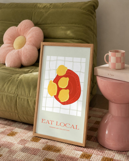 SENT Studio - Cravings Poster No. 20 - framed print in a styled room