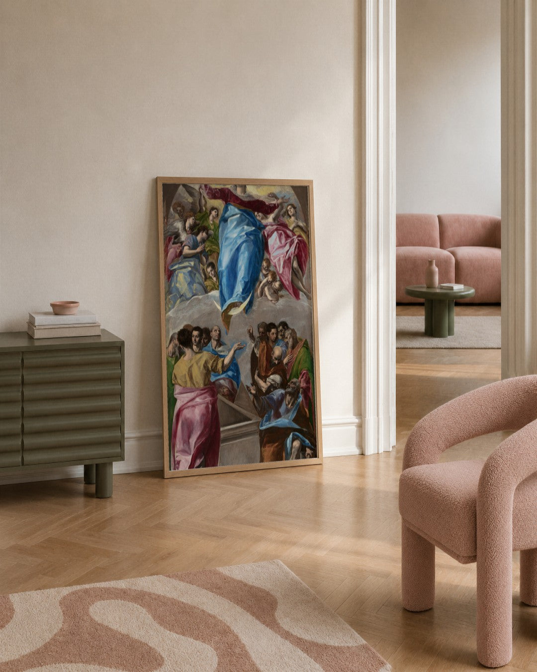 Renaissance Masters - Renaissance Masterpiece No. 186 - framed print in a styled room