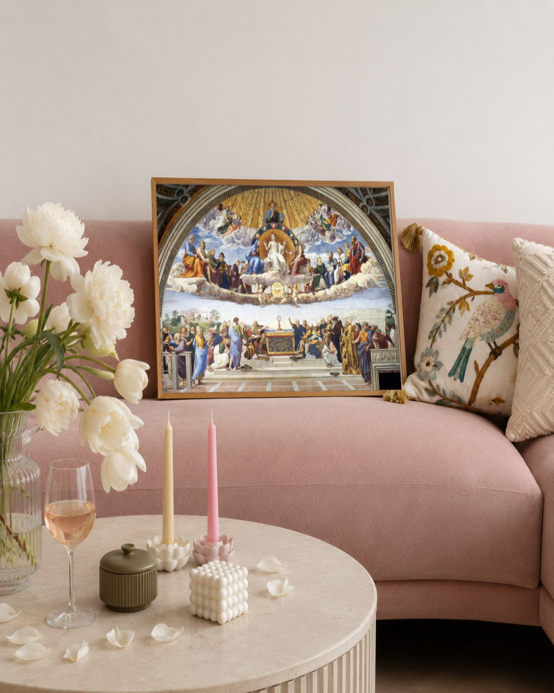 Renaissance Masters - Renaissance Masterpiece No. 322 - framed print in a styled room